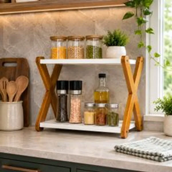 Containers_Kitchen_Rack_2_Tier_Countertop_Storage_Rack_Modern_Countertop_Organizer_Rack_Wood