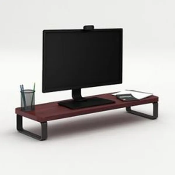 Smfg_Handicraft_Wooden_Monitor_Stand_Riser_Mdf_Metal_Pc_Stand_For_Desktop_Table_Smfg_Monitor_Stand_Rustic_Red_Wooden_Laptop_Stand_Compatible_With_Universal_Laptops