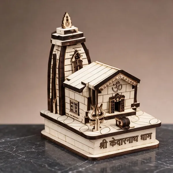 Wooden_Religious_Kedarnath_Temple_Decorative_Showpiece_-_Pack_of_2