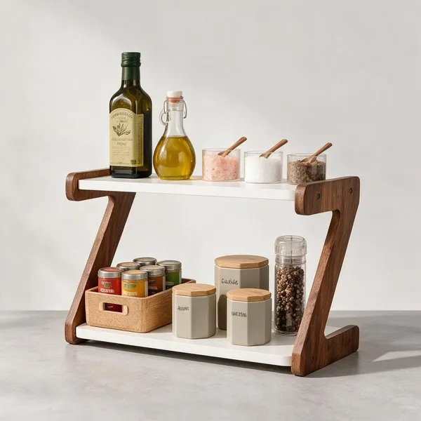 Wooden_Modern_Z-Frame_2_Tier_Countertop_Spice_Rack