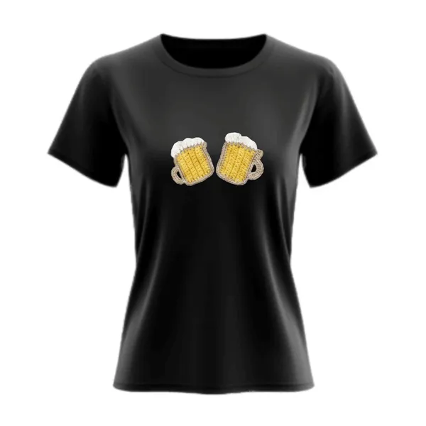 Beer_Black_Women_Regular_Cotton_180gsm