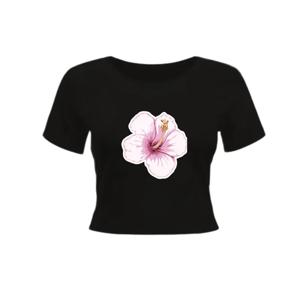 Hibiscus_White_T-Shirt