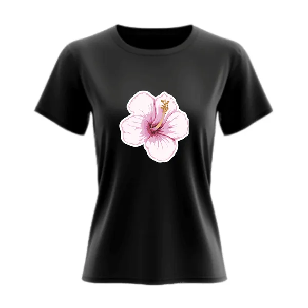Hibiscus_White_T-Shirt