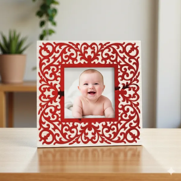 Izels_Square_Shape_Photo_Frame_Wooden_Default_Title