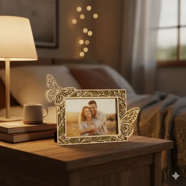Izels_Rectangle_Butterfly_Shape_Photo_Frame_Wooden_Default_Title