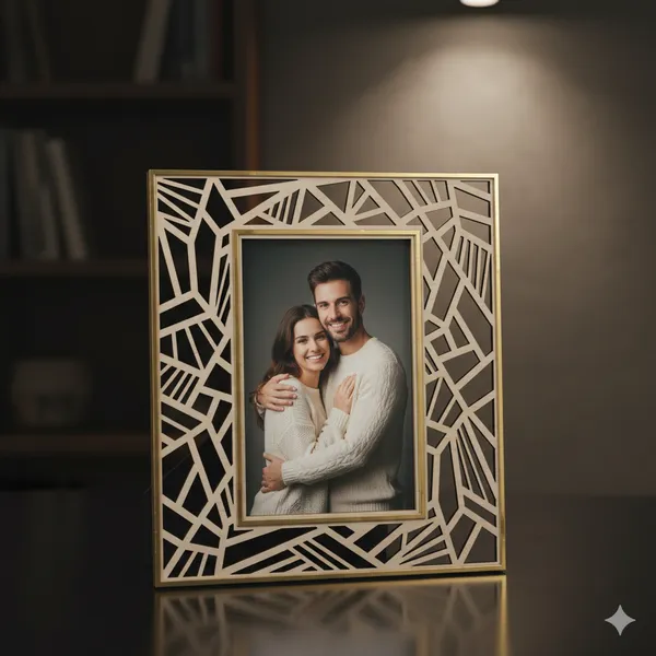Izels_Rectangle_Abstract_Border_Photo_Frame_Wooden_Default_Title