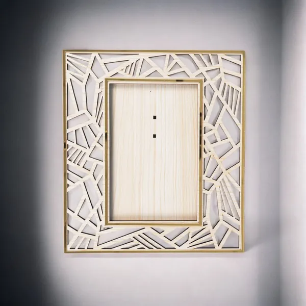Izels_Rectangle_Abstract_Border_Photo_Frame_Wooden_Default_Title