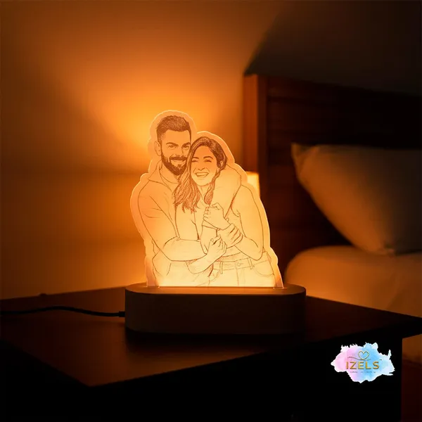 Izels_Personalized_Photo_Led_Lamp_Night_Lamp_With_Wooden_Base_Anniversary_Gift_Wedding_Gift_Valentine_Gift_For_Couple_Default_Title