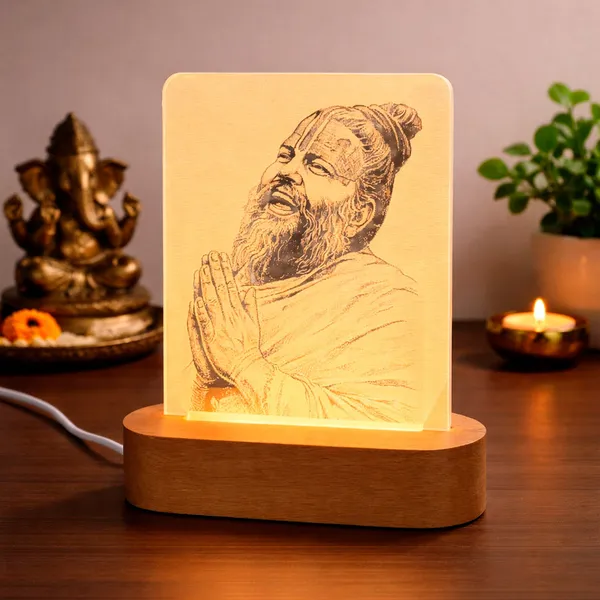 Premanand_Maharaj_Ji_Led_Acrylic_Lamp_With_Wooden_Base_Warm_White_Spiritual_Night_Light_For_Home_Temple_Bedroom_Meditation_Corner_Default_Title