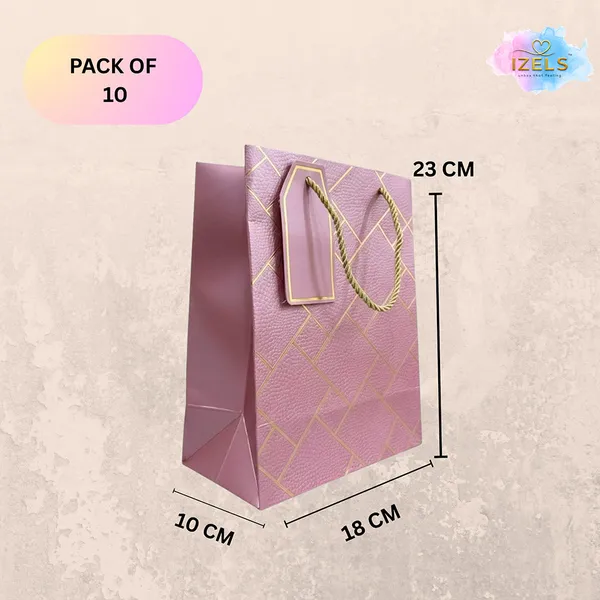 Izels_Premium_Luxury_Paper_Gift_Bags_Pink_Pack_Of_5