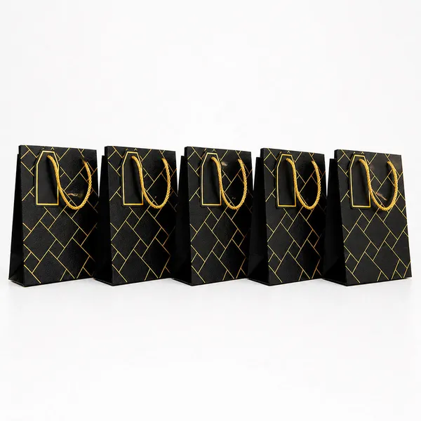 Izels_Premium_Luxury_Paper_Gift_Bags_Black_Pack_Of_10