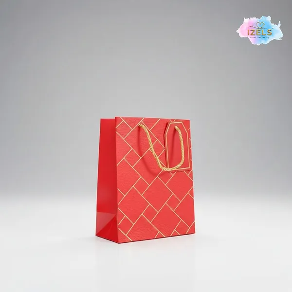Izels_Premium_Luxury_Paper_Gift_Bags_Red_Red_Pack_Of_10