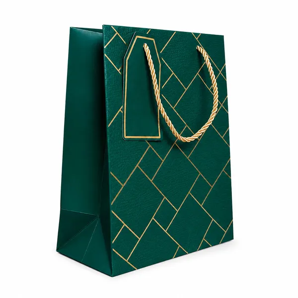 Izels_Premium_Luxury_Paper_Gift_Bags_Dark_Green_Green_Pack_Of_5