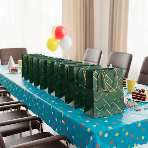 Izels_Premium_Luxury_Paper_Gift_Bags_Dark_Green_Green_Pack_Of_10