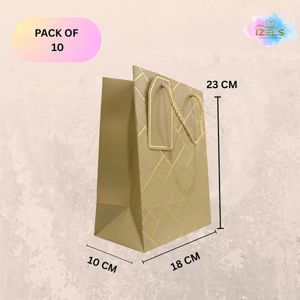 Izels_Premium_Luxury_Paper_Gift_Bags_Light_Green_Pack_Of_10