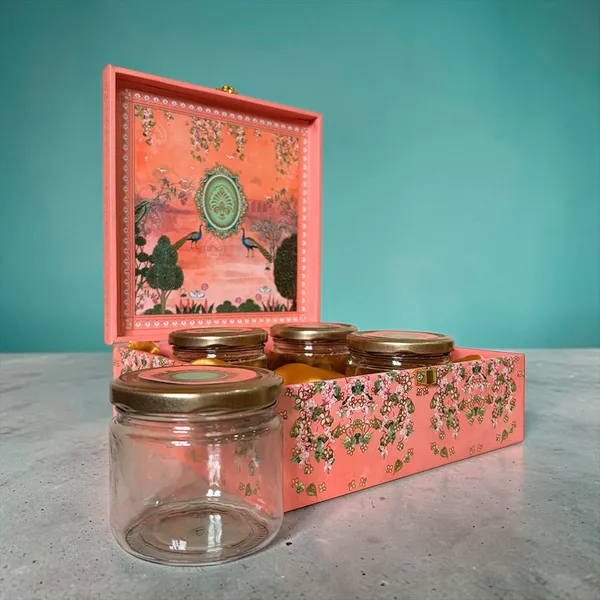 Izels_Premium_Dry_Fruit_Gift_Box_With_4_Glass_Jars_Luxury_Floral_Gift_Hamper_Box_For_Wedding_Diwali_Rakhi_Housewarming_Corporate_Gifting_Festive_Occasions_Default_Title