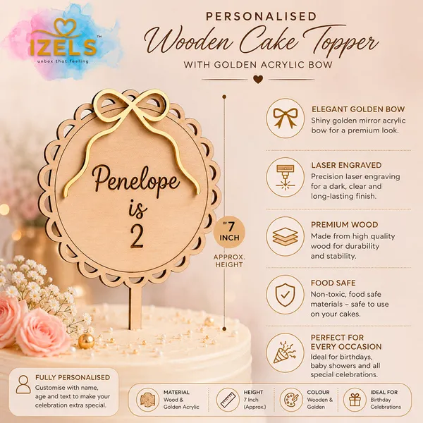 Personalised_Wooden_Cake_Topper_With_Golden_Mirror_Acrylic_Bow_Custom_Name_Age_Birthday_Cake_Decoration_Default_Title