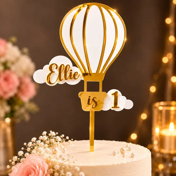 Personalised_Hot_Air_Balloon_Cake_Topper_In_Golden_White_Mirror_Acrylic_Custom_Name_And_Age_Default_Title