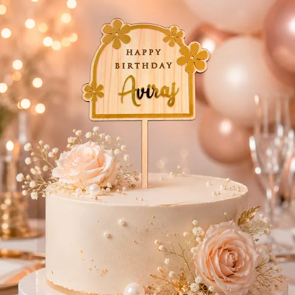 Personalised_Name_Birthday_Cake_Topper_Custom_Name_Cake_Topper_Premium_Laminated_Mdf_Golden_Acrylic_Floral_Cake_Decoration_Laser_Cut_Birthday_Topper_6_X_4_Inch_Default_Title