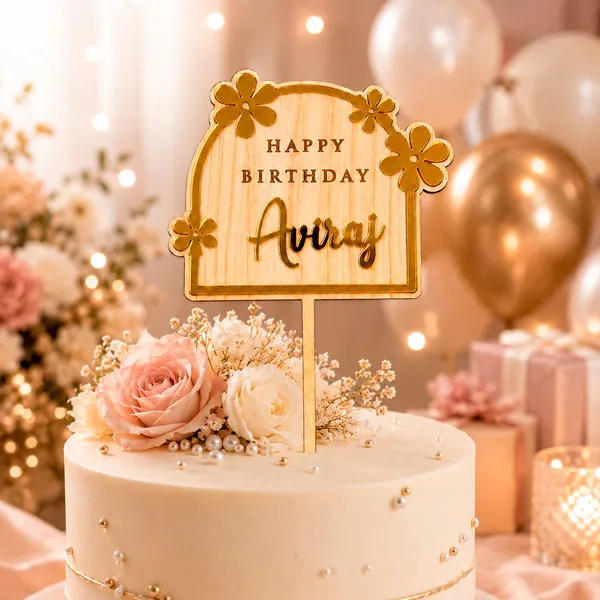 Personalised_Name_Birthday_Cake_Topper_Custom_Name_Cake_Topper_Premium_Laminated_Mdf_Golden_Acrylic_Floral_Cake_Decoration_Laser_Cut_Birthday_Topper_6_X_4_Inch_Default_Title