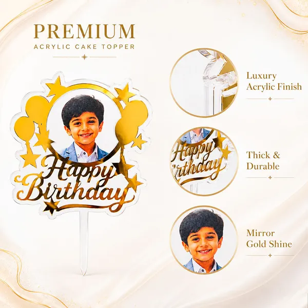 Personalised_Photo_Birthday_Cake_Topper_Transparent_Golden_Mirror_Acrylic_Default_Title
