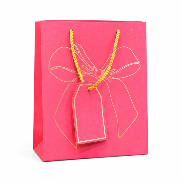 Izels_Premium_Glitter_Paper_Gift_Bag_23x18x10_Cm_For_Festive_Gifting_Return_Gifts_Luxury_Packaging_Pink_Pack_Of_5
