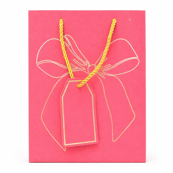 Izels_Premium_Glitter_Paper_Gift_Bag_23x18x10_Cm_For_Festive_Gifting_Return_Gifts_Luxury_Packaging_Pink_Pack_Of_5
