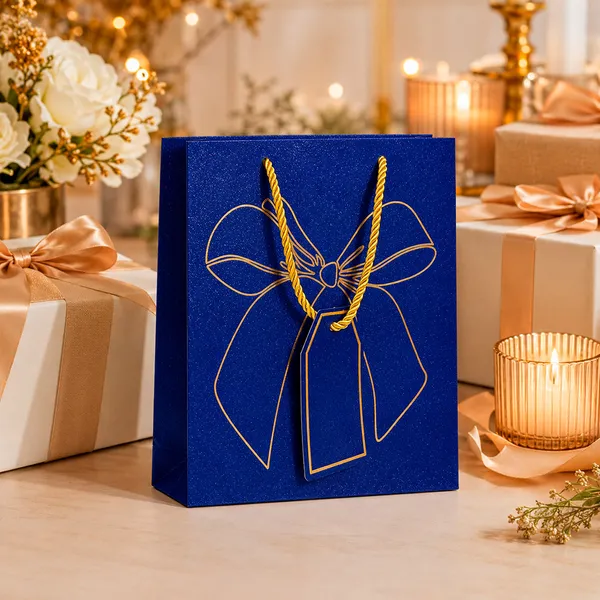 Izels_Premium_Glitter_Paper_Gift_Bag_23x18x10_Cm_For_Festive_Gifting_Return_Gifts_Luxury_Packaging_Blue_Pack_Of_5