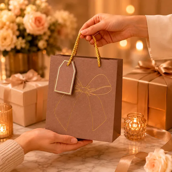 Izels_Premium_Glitter_Paper_Gift_Bag_23x18x10_Cm_For_Festive_Gifting_Return_Gifts_Luxury_Packaging_Beige_Pack_Of_10