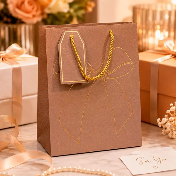 Izels_Premium_Glitter_Paper_Gift_Bag_23x18x10_Cm_For_Festive_Gifting_Return_Gifts_Luxury_Packaging_Beige_Pack_Of_10