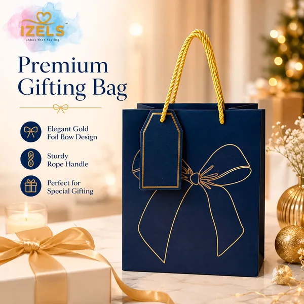 Premium_Blue_Metallic_Gift_Bag_23_18_10_Cm_With_Gold_Foiling_Bow_Design_Rope_Handle_Gift_Tag_Luxury_Paper_Gift_Bag_For_Birthday_Wedding_Anniversary_Festive_Corporate_Gifting_Pack_Of_5