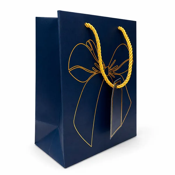 Premium_Blue_Metallic_Gift_Bag_23_18_10_Cm_With_Gold_Foiling_Bow_Design_Rope_Handle_Gift_Tag_Luxury_Paper_Gift_Bag_For_Birthday_Wedding_Anniversary_Festive_Corporate_Gifting_Pack_Of_5