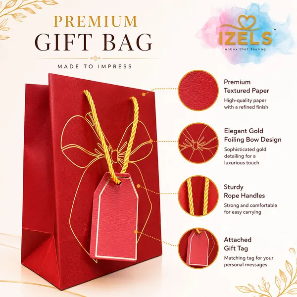 Premium_Red_Metallic_Gift_Bag_23_18_10_Cm_With_Gold_Foiling_Bow_Design_Rope_Handle_Gift_Tag_Luxury_Paper_Gift_Bag_For_Birthday_Wedding_Anniversary_Festive_Corporate_Gifting_Pack_Of_5