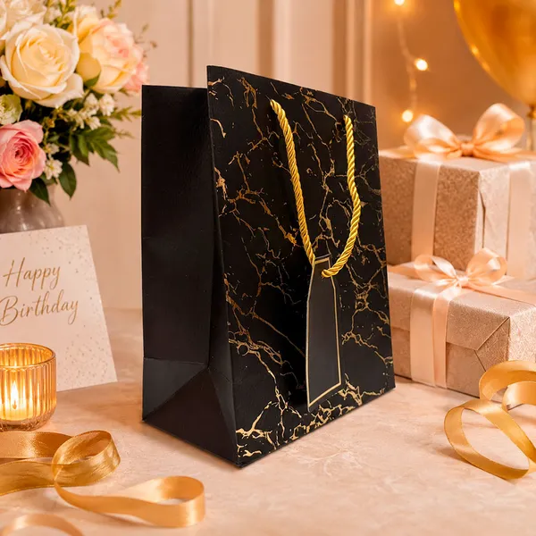 Premium_Black_Metallic_Gift_Bag_23_18_10_Cm_Luxury_Paper_Gift_Bag_With_Gold_Foiling_Marble_Design_Rope_Handle_Gift_Tag_Reusable_Gift_Packaging_For_Birthday_Wedding_Anniversary_Return_Gift_Baby_Shower_Corporate_Festive_Gifting_Pack_Of_5
