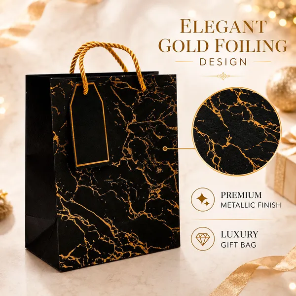 Premium_Black_Metallic_Gift_Bag_23_18_10_Cm_Luxury_Paper_Gift_Bag_With_Gold_Foiling_Marble_Design_Rope_Handle_Gift_Tag_Reusable_Gift_Packaging_For_Birthday_Wedding_Anniversary_Return_Gift_Baby_Shower_Corporate_Festive_Gifting_Pack_Of_10