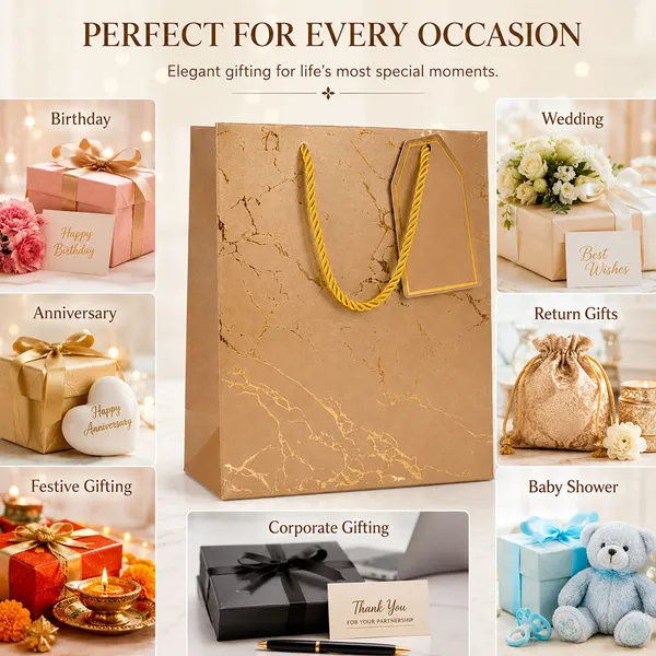Premium_Peach_Metallic_Gift_Bag_23_18_10_Cm_Luxury_Paper_Gift_Bag_With_Gold_Foiling_Marble_Design_Rope_Handle_Gift_Tag_Reusable_Gift_Packaging_For_Birthday_Wedding_Anniversary_Return_Gift_Baby_Shower_Corporate_Festive_Gifting_Pack_Of_5