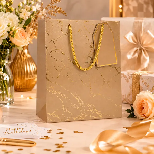 Premium_Peach_Metallic_Gift_Bag_23_18_10_Cm_Luxury_Paper_Gift_Bag_With_Gold_Foiling_Marble_Design_Rope_Handle_Gift_Tag_Reusable_Gift_Packaging_For_Birthday_Wedding_Anniversary_Return_Gift_Baby_Shower_Corporate_Festive_Gifting_Pack_Of_10