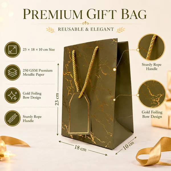 Premium_Green_Metallic_Gift_Bag_23_18_10_Cm_Luxury_Paper_Gift_Bag_With_Gold_Foiling_Marble_Design_Rope_Handle_Gift_Tag_Reusable_Gift_Packaging_For_Birthday_Wedding_Anniversary_Return_Gift_Baby_Shower_Corporate_Festive_Gifting_Pack_Of_5