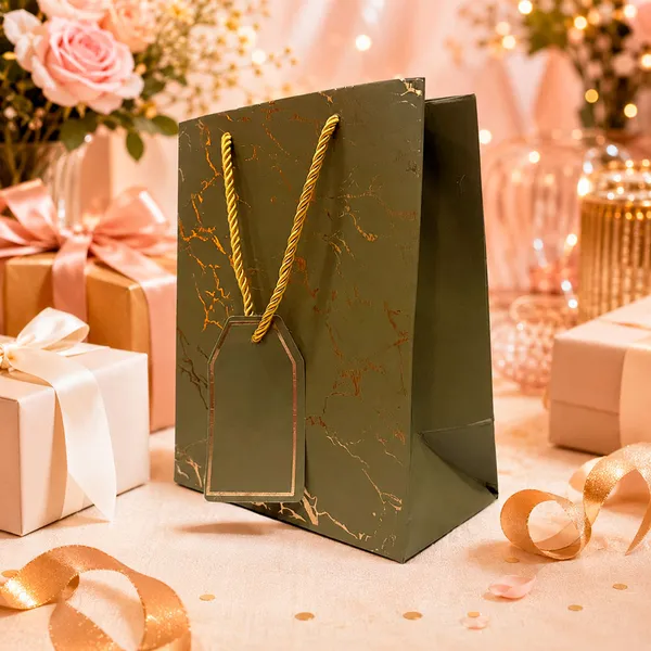 Premium_Green_Metallic_Gift_Bag_23_18_10_Cm_Luxury_Paper_Gift_Bag_With_Gold_Foiling_Marble_Design_Rope_Handle_Gift_Tag_Reusable_Gift_Packaging_For_Birthday_Wedding_Anniversary_Return_Gift_Baby_Shower_Corporate_Festive_Gifting_Pack_Of_10