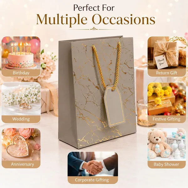 Premium_Silver_Metallic_Gift_Bag_23_18_10_Cm_Luxury_Paper_Gift_Bag_With_Gold_Foiling_Marble_Design_Rope_Handle_Gift_Tag_Reusable_Gift_Packaging_For_Birthday_Wedding_Anniversary_Return_Gift_Baby_Shower_Corporate_Festive_Gifting_Pack_Of_5
