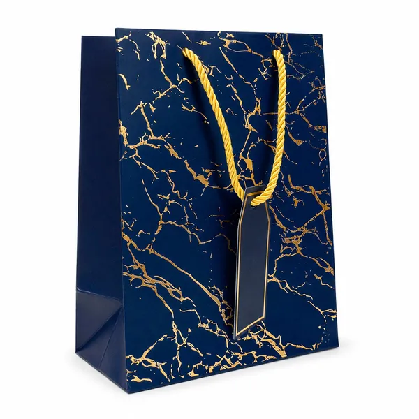 Premium_Blue_Metallic_Gift_Bag_23_18_10_Cm_Luxury_Paper_Gift_Bag_With_Gold_Foiling_Marble_Design_Rope_Handle_Gift_Tag_Reusable_Gift_Packaging_For_Birthday_Wedding_Anniversary_Return_Gift_Baby_Shower_Corporate_Festive_Gifting_Pack_Of_10