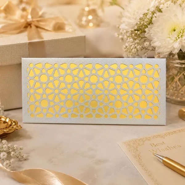 Premium_Shagun_Envelopes_Lifafa_Laser_Cut_Money_Gift_Covers_For_Weddings_Birthdays_Parties_Festivals_18x8_Cm_Grey_Golden_Floral_Pattern_Pack_Of_10