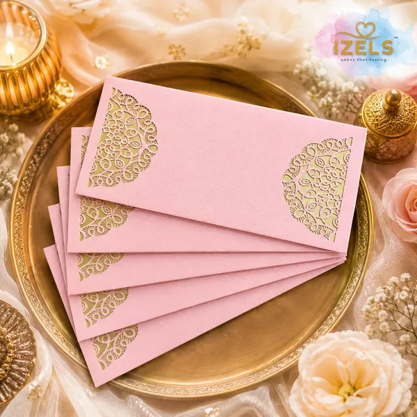 Premium_Shagun_Envelopes_Lifafa_Laser_Cut_Money_Gift_Covers_For_Weddings_Birthdays_Parties_Festivals_18x8_Cm_Soft_Pink_Golden_Laser_Cut_Pattern_Pack_Of_30