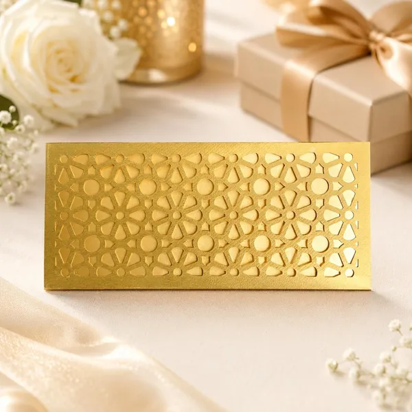 Premium_Shagun_Envelopes_Lifafa_Laser_Cut_Money_Gift_Covers_For_Weddings_Birthdays_Parties_Festivals_18x8_Cm_Green_Golden_Floral_Design_Pack_Of_10