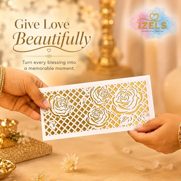 Premium_Shagun_Envelopes_Lifafa_Laser_Cut_Money_Gift_Covers_For_Weddings_Birthdays_Parties_Festivals_18x8_Cm_White_Gold_Rose_Pack_Of_10