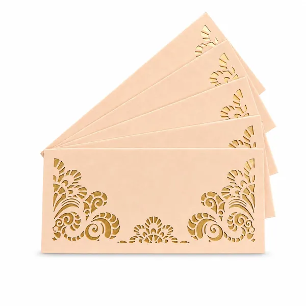 Premium_Shagun_Envelopes_Lifafa_Laser_Cut_Money_Gift_Covers_For_Weddings_Birthdays_Parties_Festivals_18x8_Cm_Peach_Golden_Laser_Cut_Pattern_Pack_Of_10