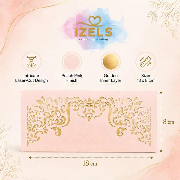 Premium_Shagun_Envelopes_Lifafa_Laser_Cut_Money_Gift_Covers_For_Weddings_Birthdays_Parties_Festivals_18x8_Cm_Peach_Golden_Laser_Cut_Pattern_Pack_Of_10