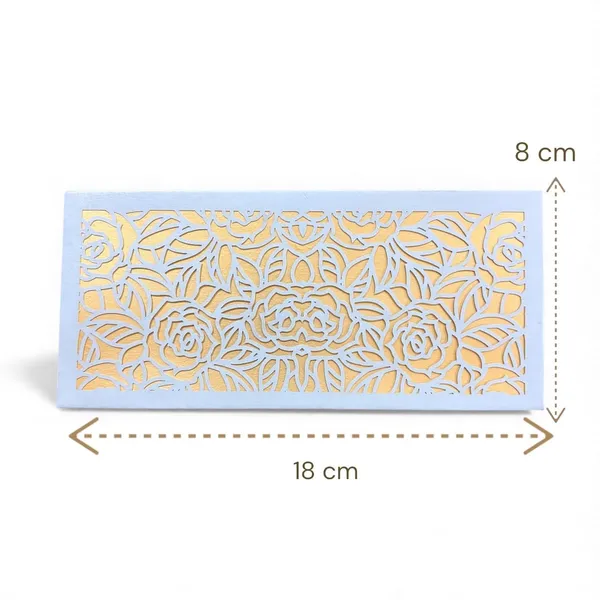 Premium_Shagun_Envelopes_Lifafa_Laser_Cut_Money_Gift_Covers_For_Weddings_Birthdays_Parties_Festivals_18x8_Cm_Blue_Golden_Rose_Floral_Design_Pack_Of_10