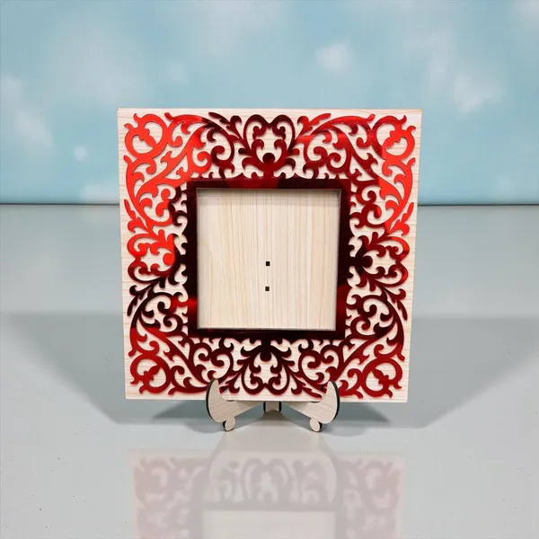 Square_Photo_Frame_23_X_23_Cm_Wooden_Decorative_Picture_Frame_With_Floral_Laser_Cut_Border_Clear_Acrylic_Front_Wall_Tabletop_Photo_Frame_For_Home_Decor_Birthday_Anniversary_Baby_Photo_Gift
