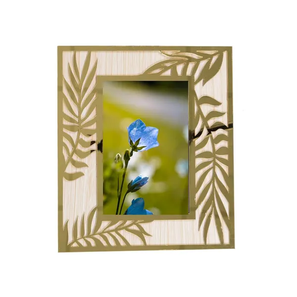 Rectangle_Photo_Frame_Wooden_Decorative_Picture_Frame_With_Leaf_Laser_Cut_Border_Clear_Acrylic_Front_Wall_Tabletop_Display_Premium_Home_Decor_Gift